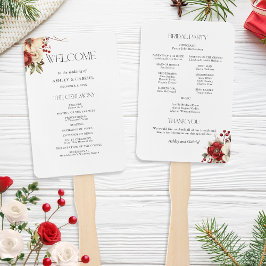 Abanico Elegant Christmas Winter Floral