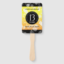 Abanico Elegante 13° Aniversario del Boda de la Citrina