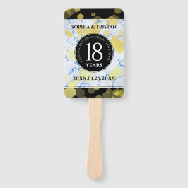 Abanico Elegante 18º Aniversario del Boda de Porcelana