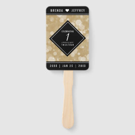 Abanico Elegante 1er aniversario de Boda de papel