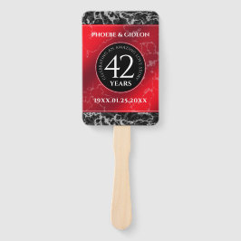 Abanico Elegante 42° Aniversario del Boda Jasper