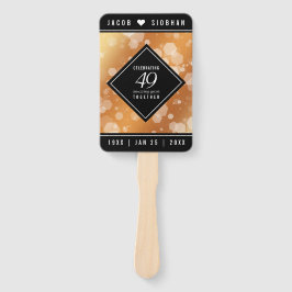 Abanico Elegante 49° Aniversario del Boda del Cobre