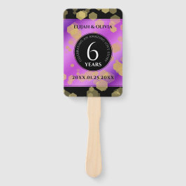 Abanico Elegante 6º Aniversario del Boda Ametista