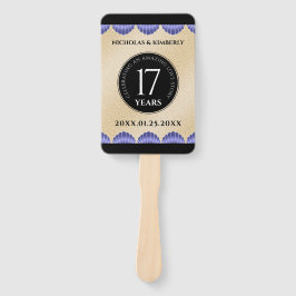 Abanico Elegante aniversario Boda de 17 conchas