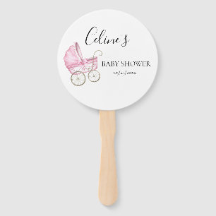Abanico Elegante Baby Shower de portaequipaje