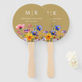 Abanico Elegante Boda Boho Wildflower