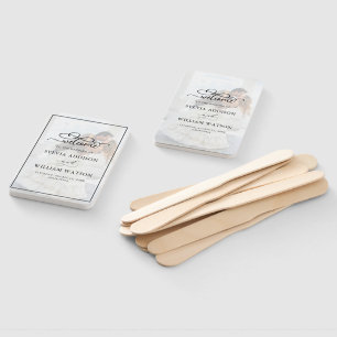 Abanico Elegante Boda de fotografía por efecto Faux Vellum