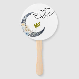 Abanico Elegante Boda floral Hand Fan - Mr & Mrs Design