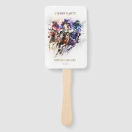 Abanico Elegante caballo de raza Derby Fiesta Ecuestre