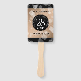 Abanico Elegante celebración del 28º Aniversario del Boda