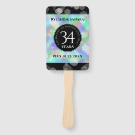 Abanico Elegante celebración del 34° Aniversario del Boda