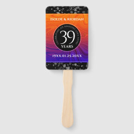 Abanico Elegante celebración del Aniversario del Boda Agat