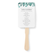 Elegante ceremonia de boda con vegetación azul tur