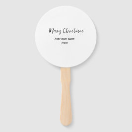 Abanico Elegante feliz Navidad añadir texto simple