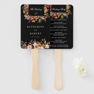 Abanico Elegante Floral Otoñal Malhumorado
