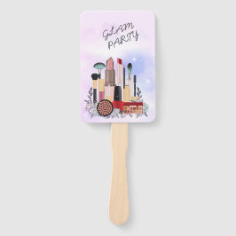 Abanico Elegante glamur de artista Rubor Girly Pink