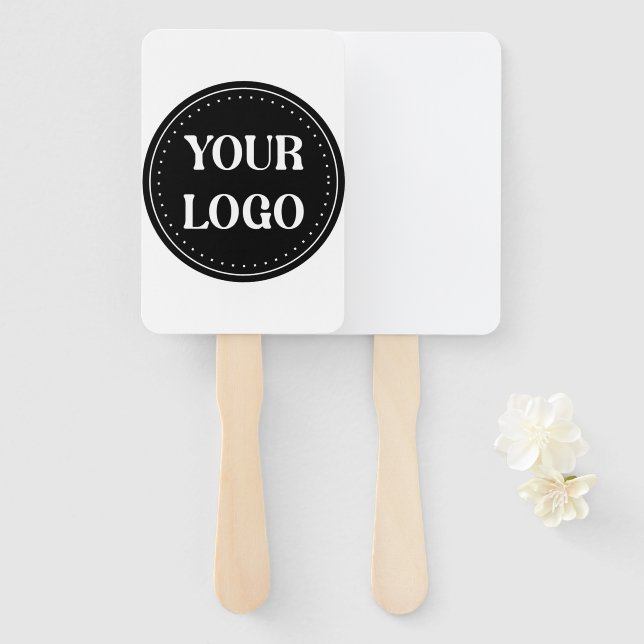 Abanico elegante, moderno, refinado y editable. (Anverso y reverso)