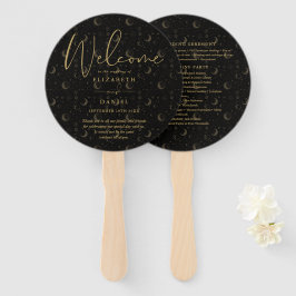 Abanico Elegante programa Celestial de Bodas Míticas Coraz