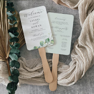 Abanico Elegante programa de bodas de vegetación