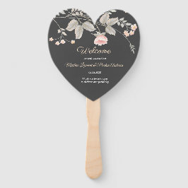 Abanico Elegante programa de casquería de moda acuarela Fl