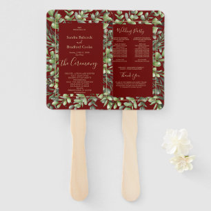 Abanico Elegante programa de ceremonias para Bodas Eucalyp