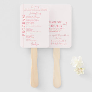 Abanico Elegante programa de Rubor Romantic Script Pink We