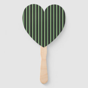 Abanico Elegante Sabor de Oliva Vintage Verde Negro 3D Str
