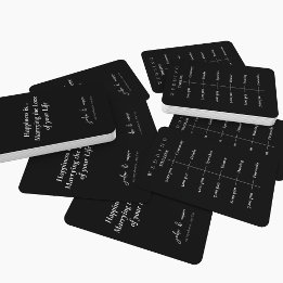 Abanico Elegante tema Boda blanco y negro