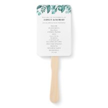 Elegante vegetación Verde azulada deja la ceremoni