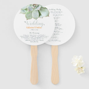 Abanico Elegante y moderno programa de matrimonio exitoso