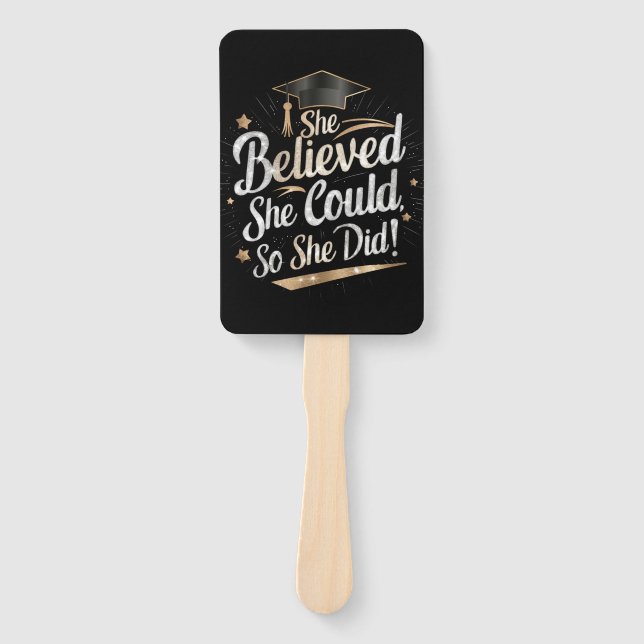 Abanico Ella Creía Que Podía Así Que Se Graduó (Anverso)