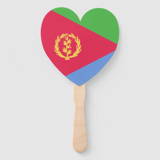 Abanico Emblema de bandera de Eritrea (Anverso)