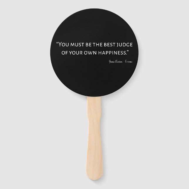 Abanico Emma De Jane Austen Cita I (Anverso)