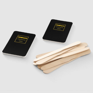 Abanico Empresa personalizada negra moderna personalizada