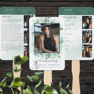 Abanico En Memoria Amorosa Servicios de Vegetación de Euca