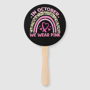 Abanico En Octubre Nosotros Vestimos de Rosa Conciencia de