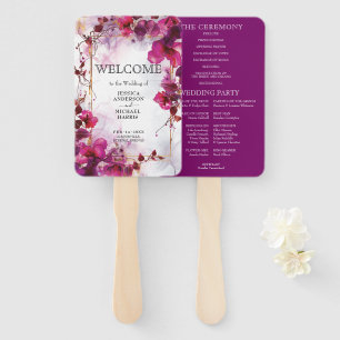 Abanico Encantamiento de Fuchsia: programa de casamiento a