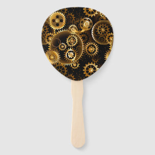 Abanico Engranajes de latón Steampunk sin costuras