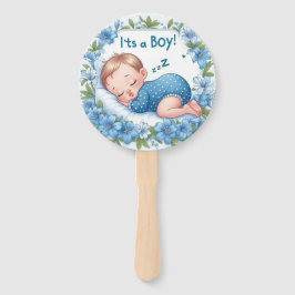 Abanico Es una ducha de bebé niño