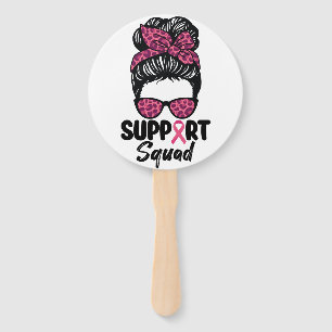 Abanico Escuadrón de Apoyo Moño Desordenado Guerrera Rosa