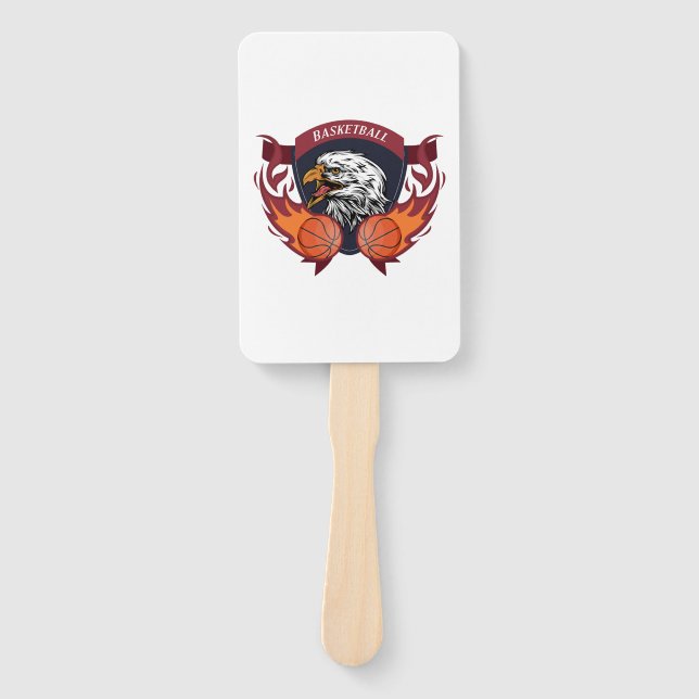Abanico Escudo de baloncesto Eagle Flame (Anverso)