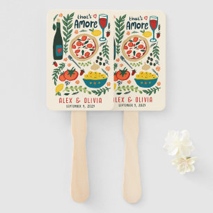 Abanico Eso es comida italiana Amore REGALO personalizado