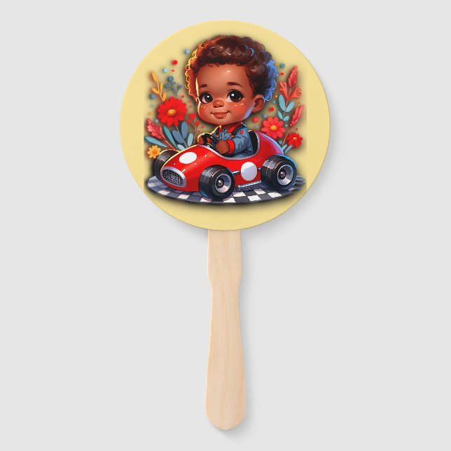 Abanico Estoy listo para la carrera (Anverso)