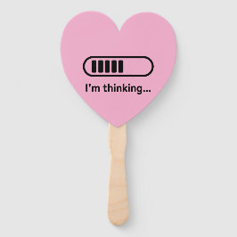 Abanico Estoy Pensando... Barra de Progreso Rosa Minimalis