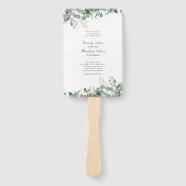 Abanico Eucalyptus Sage Green Watercolor Greenery Boda