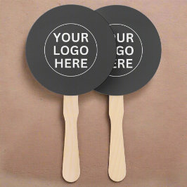 Abanico Evento de la Compañía Promocional con Logo Gris l