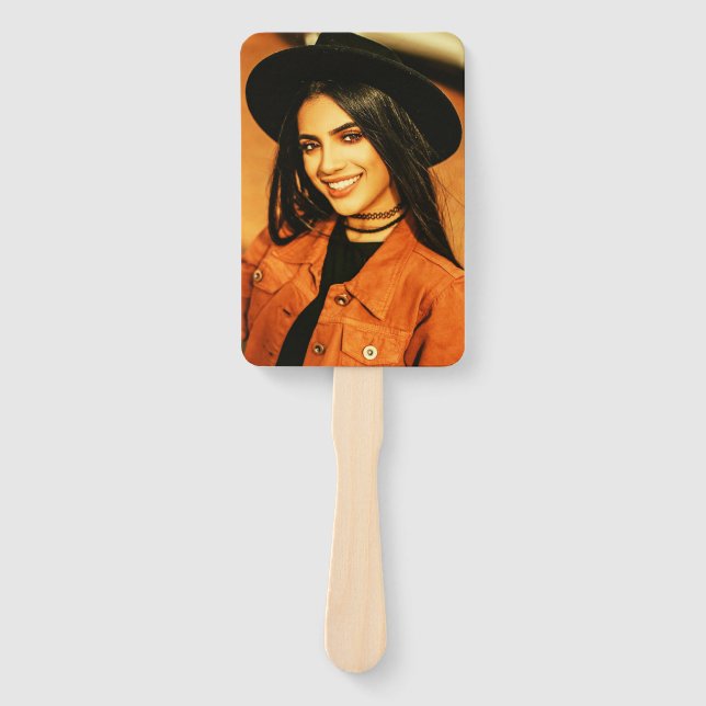 Abanico Evento propio de la fiesta de graduación de fotos (Anverso)