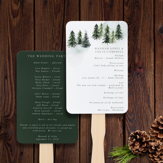 Abanico Evergreen Mountain Glen White Green Black Program (Subido por el creador)