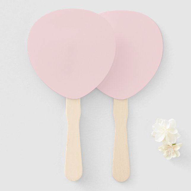 Abanico Expresión creativa Rubor Pink (Anverso y reverso)