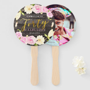 Abanico Fabulosa foto de un Personalizado de cumpleaños nú